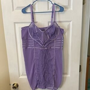 Torrid Lavender Lace Chemise with matching Panty